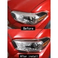 thumbnail image 5 of TINKI for Toyot@ Tacoma 2015 2016 2017 2018 2019 2020 2021 2022 2023 3D Sticker Soft Carbon Fiber Front Headlight Eyebrow Decoration Cover Trim Sticker, 5 of 14