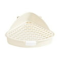 thumbnail image 1 of PetSafe Rabbit Litter Tray Toilet - Corner Box for Small Pets, Pink/Blue/Yellow/White, 1 of 1