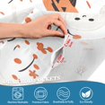 thumbnail image 5 of Yayeee Kitchen Curtains Tier Set of 2 Light Filtering 57"x36" Over Sink Window Panels, Ghost Design, 5 of 7