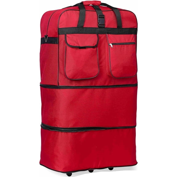40" Expandable Duffel duffle Rolling Luggage Bag wheeled spinner