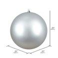 thumbnail image 2 of Adorno Navideño Bola Gigante Vickerman Plata Mate 20 cm, 2 of 2