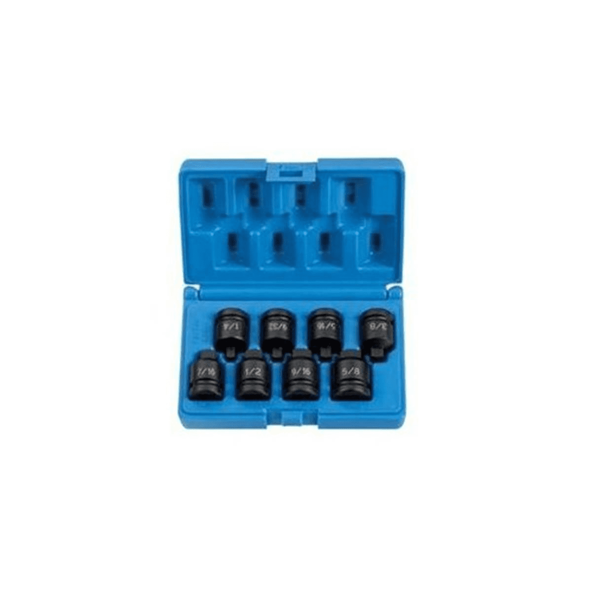 Grey Pneumatic 1308P 8 Piece 1/2" Drive 4 Point Pipe Plug Impact Socket Set