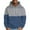 Blue, variant on BXINGOHAI Men's Color Block Hoodies Sweatshirts Thin Fleece Pullover Sweatshirt Long Sleeved Hooded Athletic Jogging Tops With Pockets Drawstring Black,M