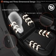 thumbnail image 6 of DIKSOAKR Car Seat Covers Full Set for Subaru Crosstrek 2016-2025 2026 5 Seats Breathable Leather Seat Cover Compatible Airbag Automotive Seat Protector Black,Full Set(2 Row 5 Seats), 6 of 9
