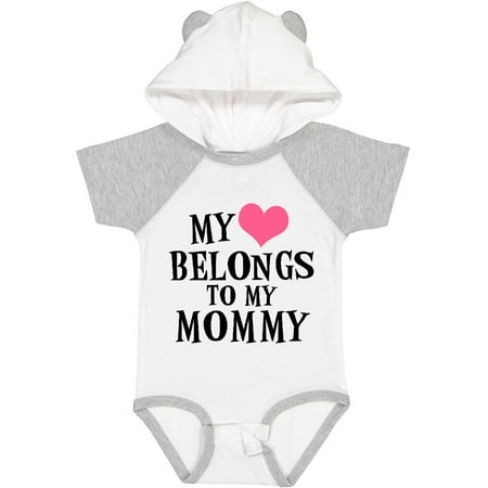 

Inktastic My Heart Belongs to My Mommy Gift Baby Boy or Baby Girl Bodysuit