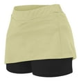 thumbnail image 5 of uublik School Skirts for Girls Yellow Tennis Skirts Golf Skort Athletic Dance Running School Sport Skirts with Shorts Size 2T-12, 5 of 5