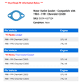 thumbnail image 2 of Water Outlet Gasket - Compatible with 1988 - 1991 Chevy C3500 1989 1990, 2 of 2