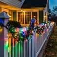 thumbnail image 6 of Scidweet Christmas Garlands Decorations, 2 Pcs 32.8 ft Pre Lit Xmas Garland with Lights for Indoor Outdoor Christmas Tree Party Holiday Xmas Decor, Green, 6 of 8
