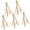Off-White, variant on 5 Pieces Mini Wooden Easel Display Painting Stand Card Canvas Holders 2 Sizes - S