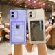 thumbnail image 2 of Funda transparente con ranura para tarjetas para iPhone 13 11 12 Pro Max X XS XR SE 2020 7 8 Plus, funda tipo cartera transparente a prueba de golpes Tan Jianjun unisex, 2 of 2
