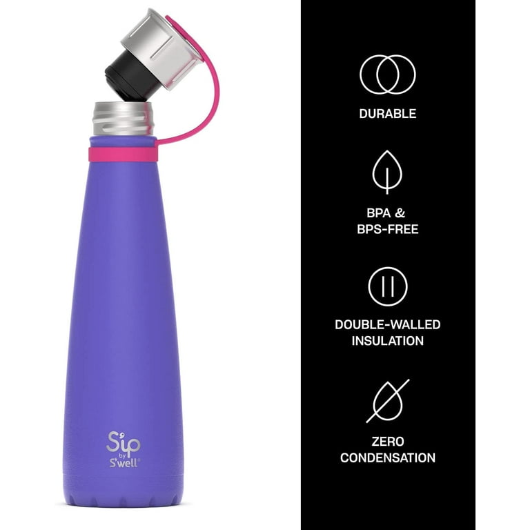  Insulated Stainless steel sports Water Bottle (Purple) : Sports  & Outdoors