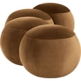thumbnail image 5 of Meridian Furniture Apollo Saddle Velvet Bench, 5 of 10