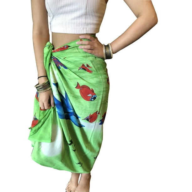 Mogul Interior Mogul Women Sarong Magic Wrap Around Skirts Boho Beach