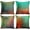 Teal Green and Orange, variant on Set of 4 Throw Pillow Covers Vintage Abstract Blue and Orange Messy Rust Painting Decorative Pillow Cases Home Decor Standard Square 18x18 Inches Pillowcases