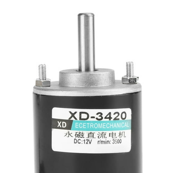 XD‑3420 30W Permanent Magnet DC Motor High Speed CW/CCW(12V 3500RPM)