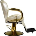 thumbnail image 3 of Silla Sillon Barberia Hidraulico Nanofort Peluqueria Reclinable Salon beige, 3 of 8