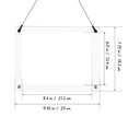 thumbnail image 3 of Photo Frame Clear Acrylic Photo Frame Picture Frame With Hanging Chain For Desk Or Wall Display Acrylic Clear Frame For Wedding School Photo, 3 of 8