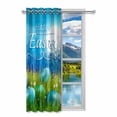 thumbnail image 2 of MKHERT Happy Easter Blackout Window Curtain Drapes Bedroom Living Room Kitchen Curtains 52x84 inch, 2 of 2
