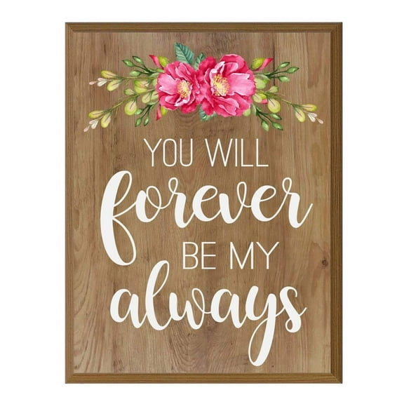 Housewarming Family Wall Hanging Plaque Gift - Forever Be My Always