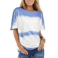thumbnail image 1 of Nouveau Haut Imprimé pour Femmes, Col Rond, Manches Courtes, T-Shirt Ample, 1 of 5