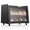 black, variant on QinaQin Countertop Bamboo Bread Box with Acrylic Door, Large Capacity Bin for Muffins Bread