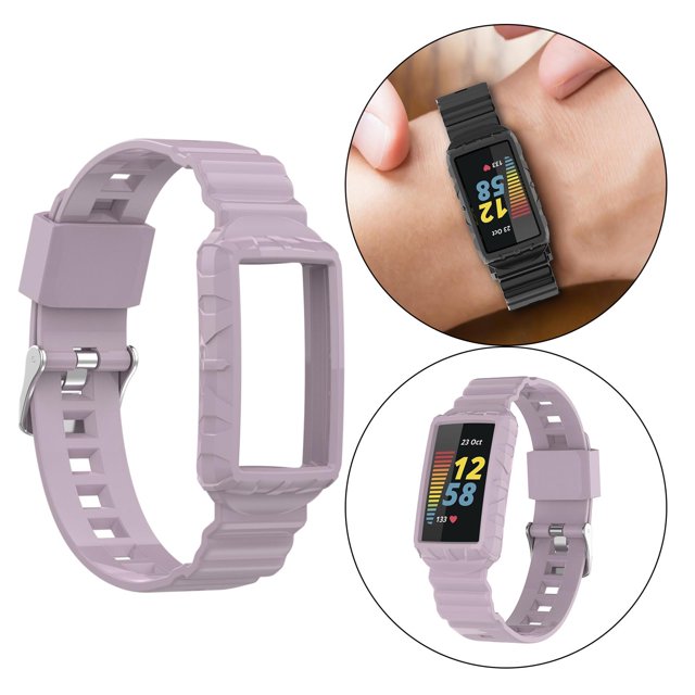de silicona, , resistente al sudor, liviano, correas de reloj, correa para Charge5 / 4 / 4SE / 3 / , relojes inteligentes Púrpura Macarena Pulsera de correa de reloj