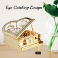thumbnail image 4 of Matashi 24K Gold Plated Grand Piano Ornament – Valentine’s Day Gift for Her, Wife – Home Decorative Tabletop Showpiece, 4 of 7