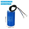 thumbnail image 2 of Uxcell 100uF 250VAC 2 Fils 50/60Hz CD60 Condensateur de Course 2 Pack, 2 of 5