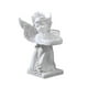 thumbnail image 3 of Portavelas de ángel, Portavelas de té, Decoración de recuerdo romántico, Plato de vela de adornos, Figuras de ángel para la cena de fiesta, Regalos de Izquierda BLESIY Candelero, 3 of 8