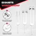 thumbnail image 4 of Tuning Forks for Healing Set 128Hz, 256Hz, 512Hz & Activator Sound Therapy Devices, Sound Healing Instruments for Chakra, 4 of 8