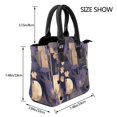 thumbnail image 2 of Single Shoulder Bag Rivet Bag 7.48×7.48×3.94in Removable Shoulder Belt Can Be Held Or Diagonal Across A Variety Of Matching Styles Darkorchid Geometric Lines Hand-Drawn Sketch_1, 2 of 6