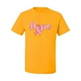 thumbnail image 2 of Wild Bobby, Hope Pink Ribbon Support Brave Fight, Breast Cancer Awareness, Men Graphic Tee, Gold, 3X-Large, 2 of 5
