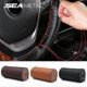 thumbnail image 2 of Universal Braid Car Steering Wheel Cover Leather Steer-Wheel Protection Car Interior Parts Anti Scratch Anti-Skid Cover, 2 of 5