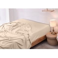 thumbnail image 3 of Sábana plana Utopia Bedding de microfibra cepillada suave, tamaño king beige, 3 of 6