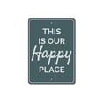 thumbnail image 2 of Our Happy Place Novelty Decor, Metal Wall Sign - 10x14 Inches, 2 of 4