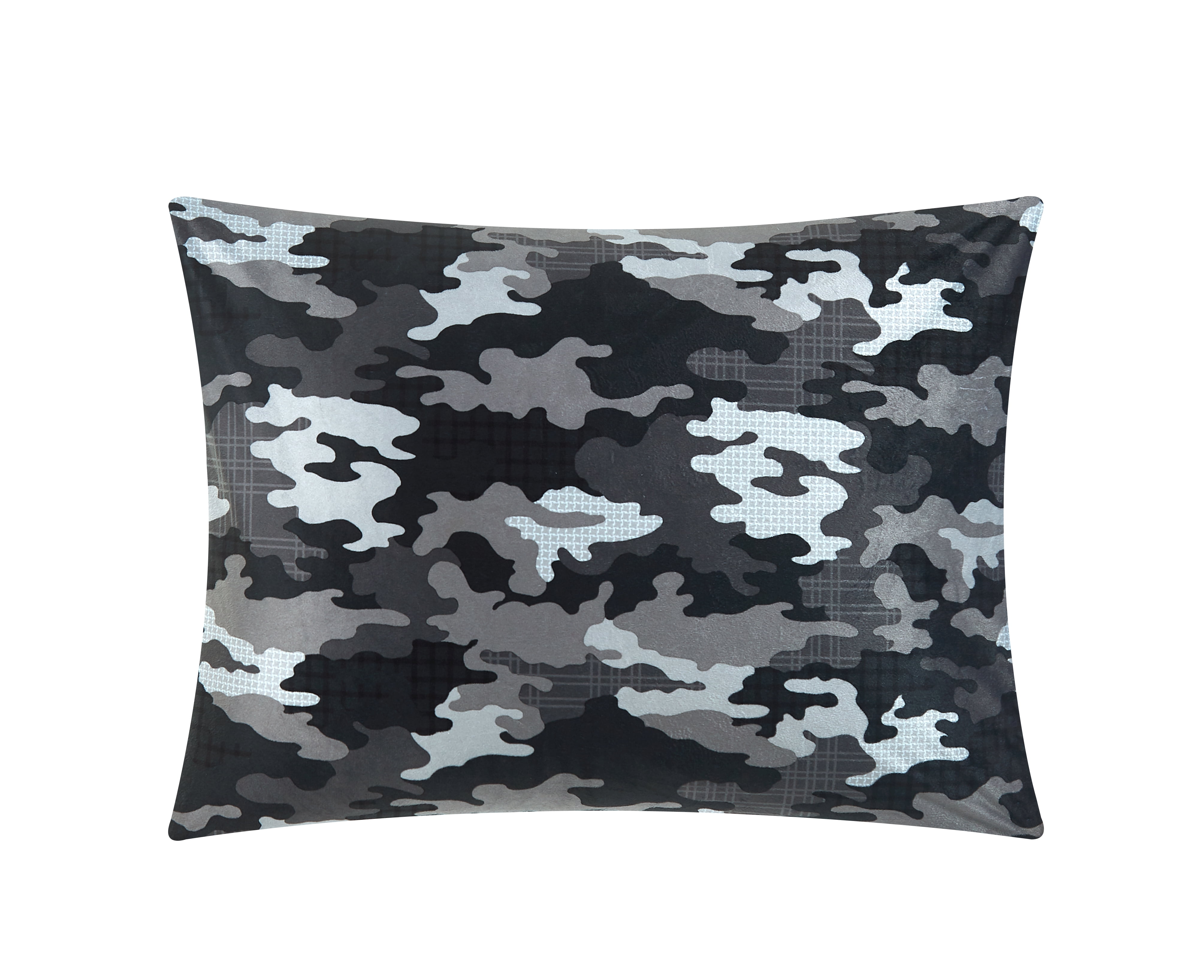 Your Zone Camo Soft Polyester Mink Bed Pillow, 20' x 26'