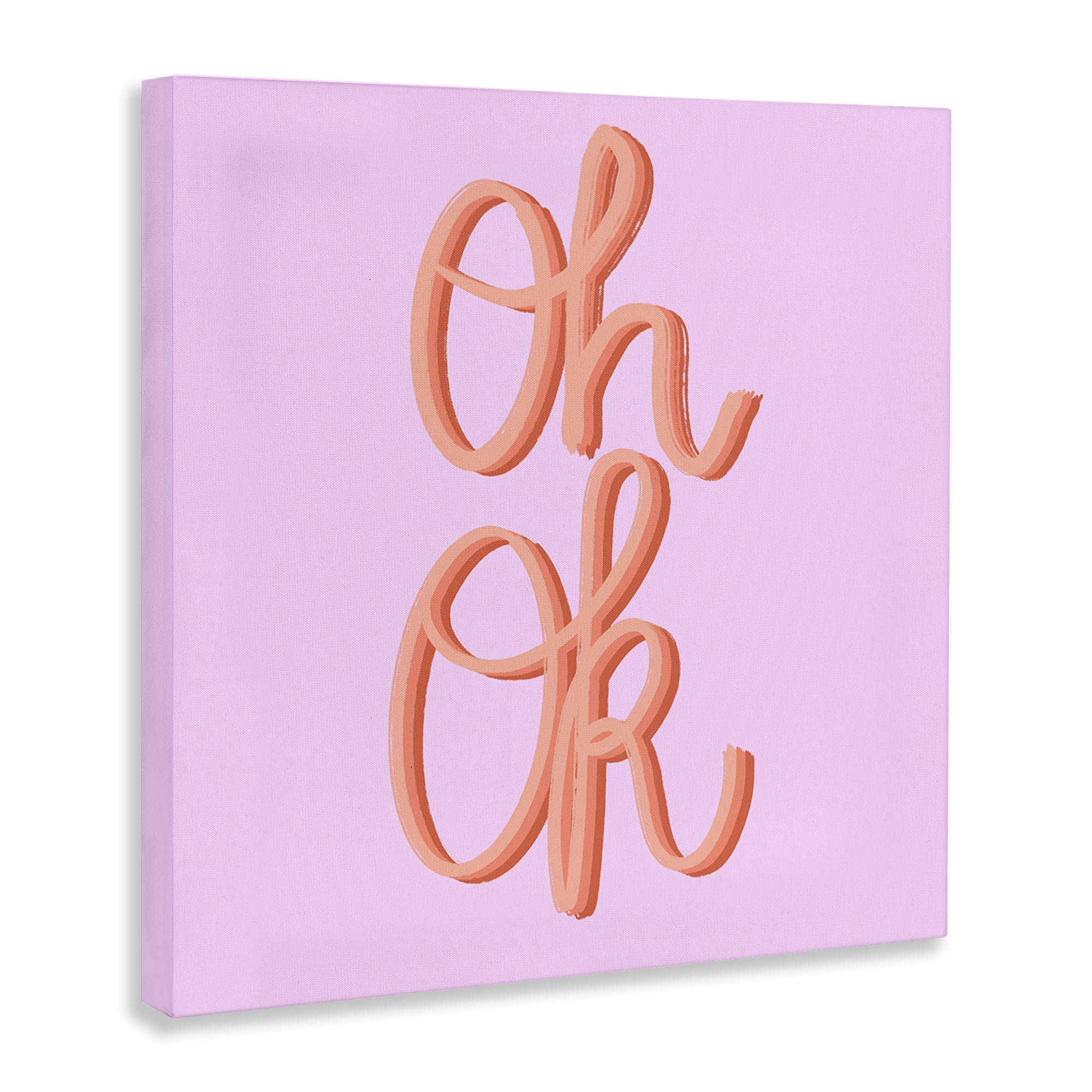 Stupell Industries Oh Ok Script Text & Numbers Painting Wrapped Canvas Art Print Wall Art, 17 x 17