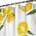 thumbnail image 3 of Yellow Lemon Fruit Flowers White Pattern Shower Curtain 72"x84" ,Bathroom Decorative Shower Curtains Set with 12 Hooks,Modern Waterproof Washable Shower Curtain, 3 of 6