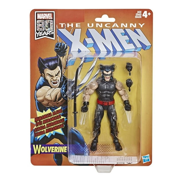 Figura Retro Wolverine X Men Marvel 6 Pulgadas