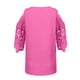 thumbnail image 5 of Blusa informal de manga corta con encaje liso y cuello redondo para mujer Pompotops  hfajkhk125892, 5 of 5