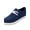 Blue, variant on Women's Canvas Low Top Casual Sneakers, Lace Up Non Slip Flat Sole Classic Walking Shoes