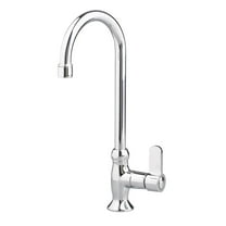 American Standard Heritage Gooseneck Bar Sink Faucet with Metal Lever Handles 1.5 GPM in Polished Chrome