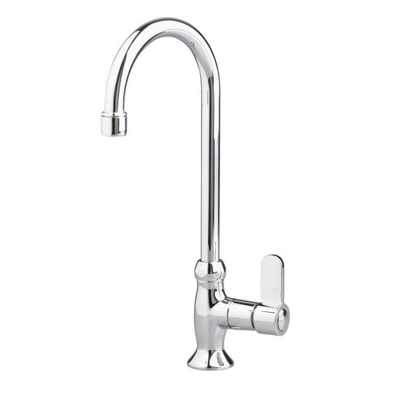 American Standard Heritage Gooseneck Bar Sink Faucet with Metal Lever Handles 1.5 GPM in Polished Chrome
