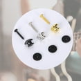 thumbnail image 5 of FEAMOS 2 Pcs Guitar Strap Locks Metal Guitar Strap Buttons Lock End Pins Electric Bass Guitar Security Straplocks, 5 of 7