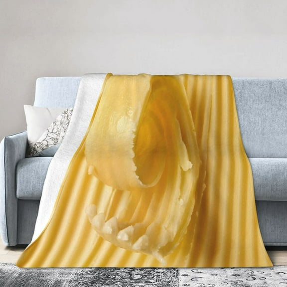 Wijzvio Butter Throw Blanket Soft Fuzzy Fleece Blanket For Couch Bed Living Room Decoration 40"X30"