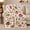 Gift Collage, variant on Holiday Gingerbread Cookie Baking Winter Pattern, Festive Holiday Scene, Warm Flannel Blanket for Living Room and Family Room, Art Lovers Christmas Gift, Festive Home Decor