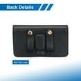 thumbnail image 4 of Phone Belt Holder Case for 5.5-6.5" Cell Phones, Horizontal Leather Phone Belt Pouch, Black 6.5"x3.5"x0.6", 4 of 6