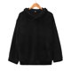 thumbnail image 2 of Gibobby Tirantes Para&nbsp;Camisa Bear Pullover Warm Fleece Long Fuzzy Shape Sudadera con capucha Blusa de manga para mujer（Negro， S), 2 of 5