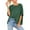 Round Neck:Dark Green, variant on Awdenio Womens Lounge Tops Ladies Oversized T-Shirt Summer Casual Loose Fit 5/4 Sleeve Short Sleeve Solid Macaron Color Loose Tee Tops, Size S-3XL