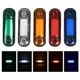 thumbnail image 4 of 1 unidad de luces de advertencia de posición lateral para camión, furgoneta, remolque, caravana, color rojo, naranja y blanco, 12 V, 24 V, 3 LED, impermeables, 4 of 5